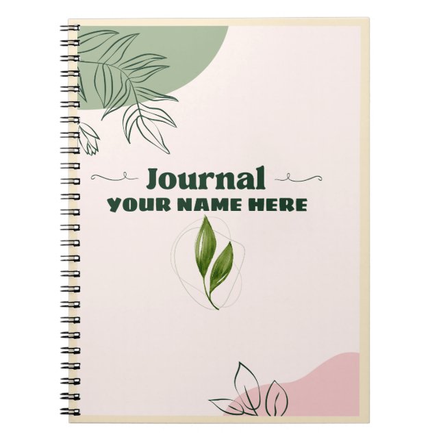SIMPLE JOURNAL WITH YOUR NAME (Front)
