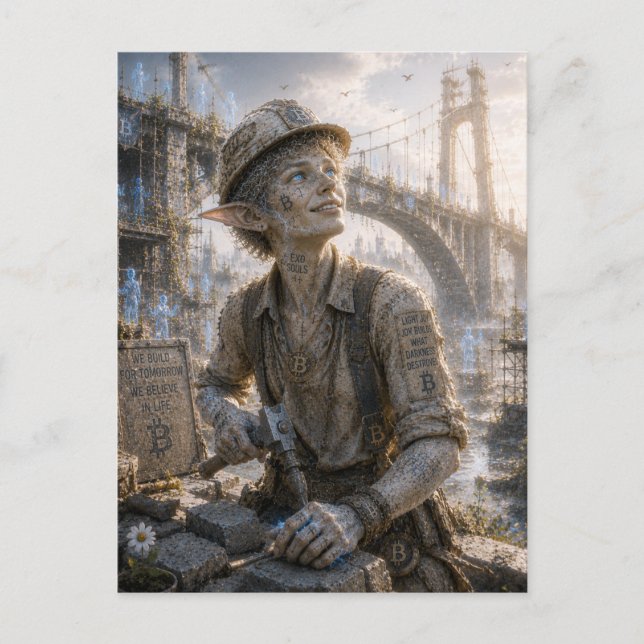 Simple Joy / Builder / Great Bridge Postcard (Front)