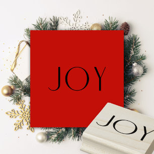 Simple Joy Christmas Holiday DIY Scrapbooking Rubber Stamp