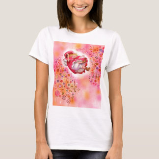 Simple Joys- Happy Flowers Afternoon little red T-Shirt