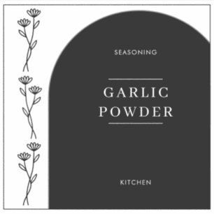 Simple Kitchen Seasoning Pantry Jar Labels