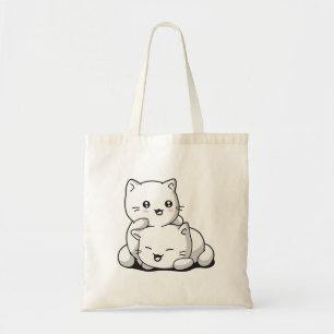 Simple kitten tote bag