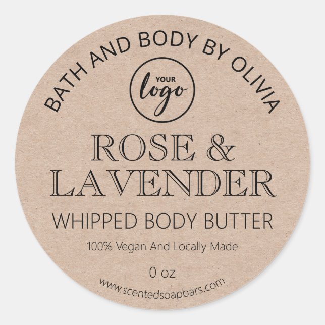 Simple Kraft Body Butter Labels (Front)