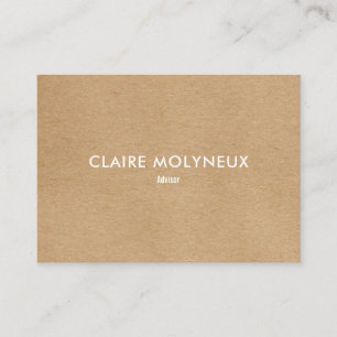 Simple Kraft Modern Professional Business Card