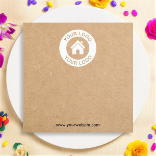 Simple Kraft Paper Earring Jewellery Display Card