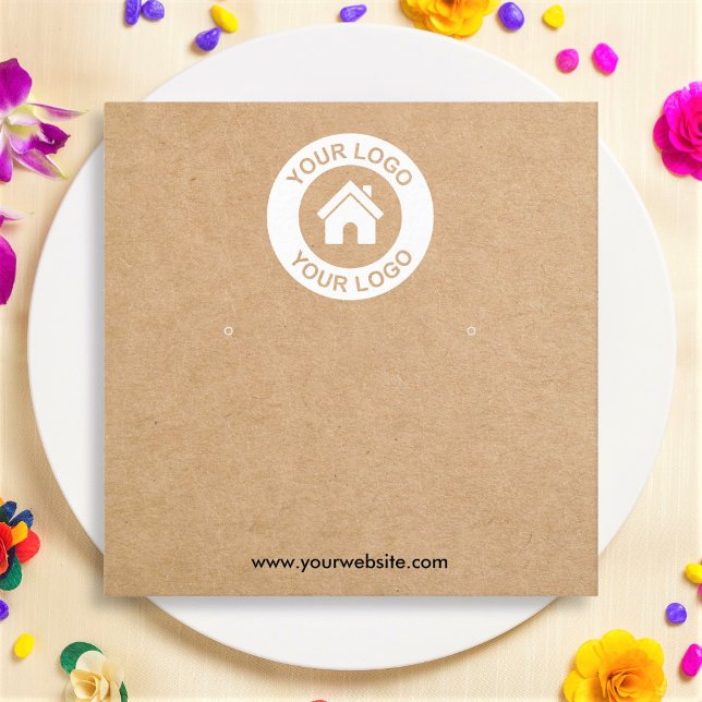 Simple Kraft Paper Earring Jewellery Display Card (Creator Uploaded)