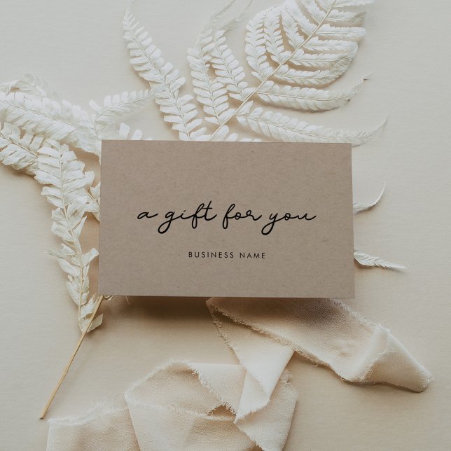 Simple kraft paper gift certificate (Creator Uploaded)