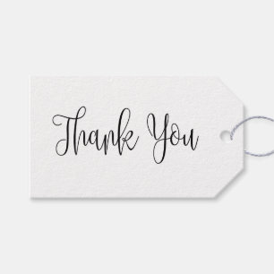 Simple kraft thank you. Rustic wedding gift tag