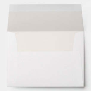 Simple Lace Colour Lined Return Address Envelope