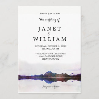 Simple Landscape Wedding by Ozias Invitation