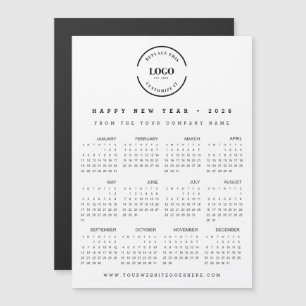 Simple large Logo Happy New Year 2026 Promotional