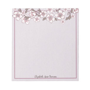 Simple Lavender Personalised Notepad