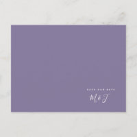  Simple Lavender Wedding Save the Date