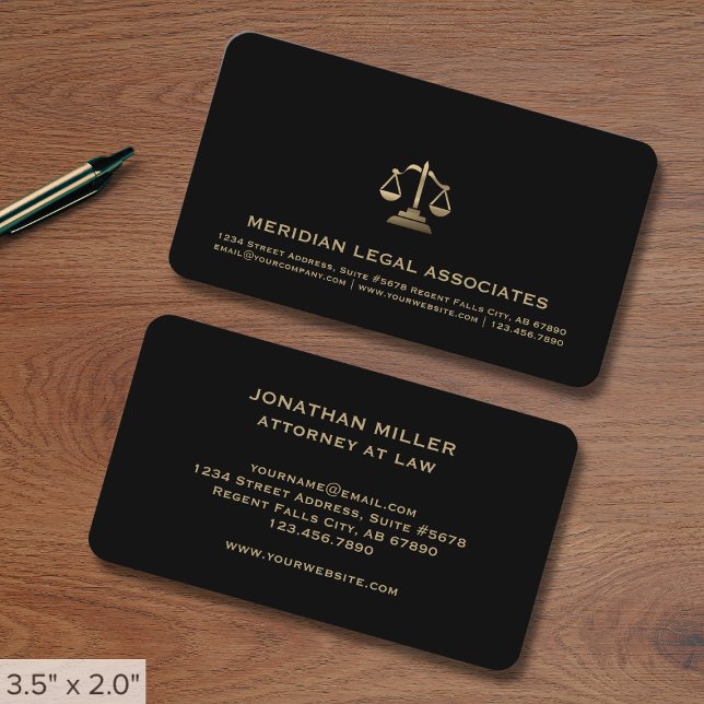 Simple Law Firm  Business Card (Creator Uploaded)
