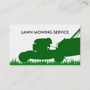 Simple Lawn Service Business Card