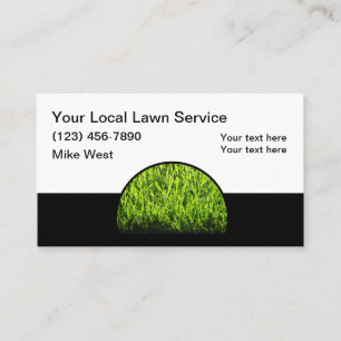 Simple Lawn Services Modern Business Cards