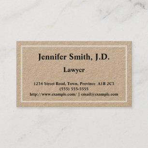 Simple Lawyer Business Card