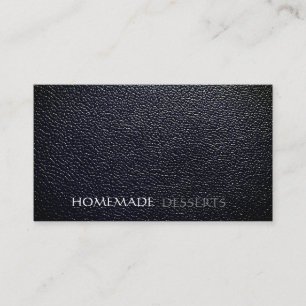 Simple leather minimalistic business card