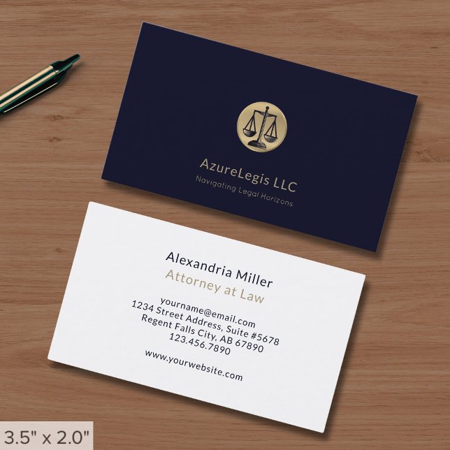 Simple Legal Services Business Card (Creator Uploaded)