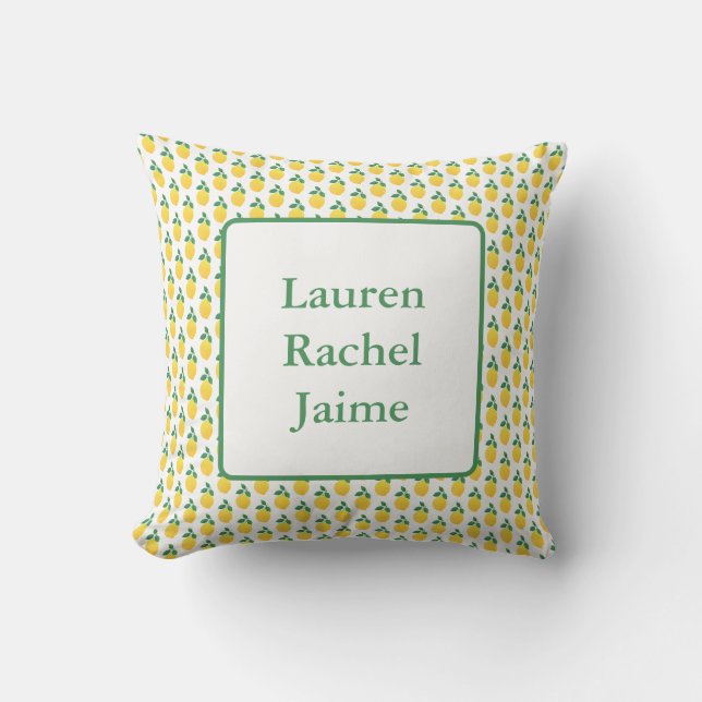 Simple Lemons Cushion (Front)