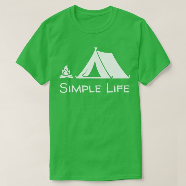 Simple Life Camping T-Shirt (Design Front)