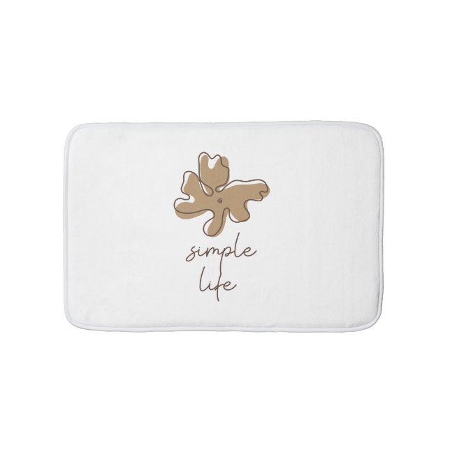 Simple Life Minimalism Bath Mat (Front)