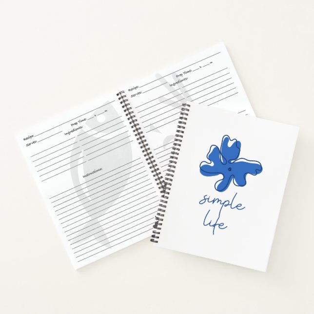 Simple Life Minimalism Spiral Notebook (Inside)