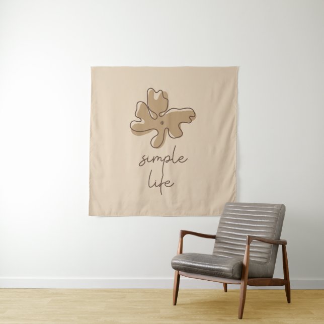 Simple Life Minimalism Tapestry (In Situ)