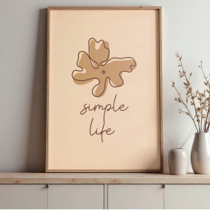 Simple Life Minimalism Wall Art