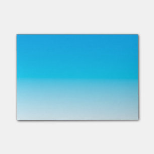 Simple Light Blue To White Post-it Notes