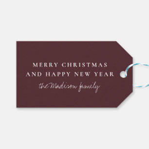 Simple Light Chocolate Cosmos Gift Tags