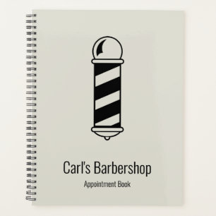 Simple Light Grey Barbershop Appointment Book Planner