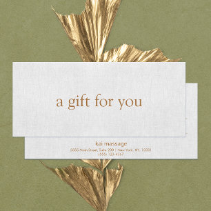 SIMPLE Light Grey Gift Certificate