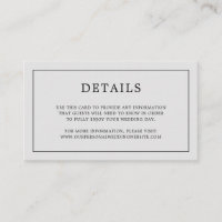 Simple Light Grey Monogram Elegant Wedding