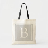 Simple Light Grey Monogram