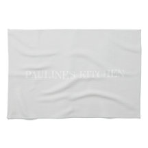 Simple light grey personalised Kitchen Towel