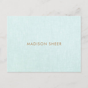 Simple, Light Turquoise Blue, Stylish Postcard