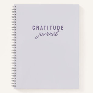 Simple Lilac Gratitude Journal