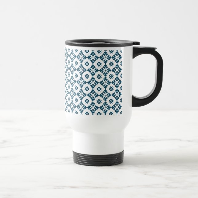 Simple lily pattern travel mug (Right)