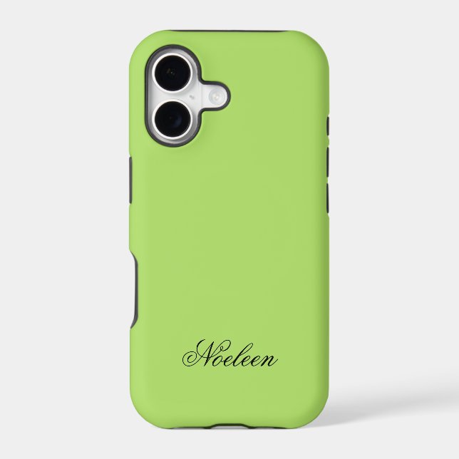 Simple lime colour custom name (Back)