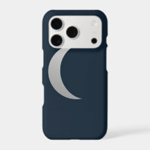 Simple Line Art Moon Phase Phone Case - Deep Navy