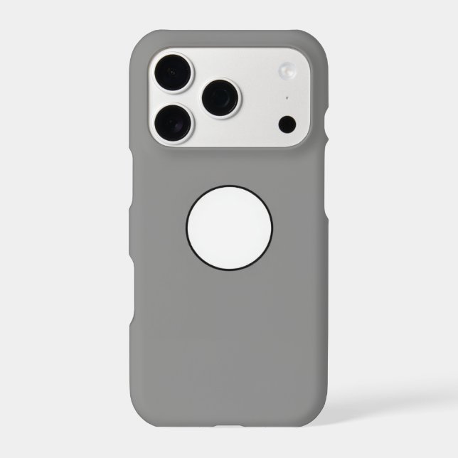 Simple Line Art Moon Phase Phone Case - Monochrome (Back)