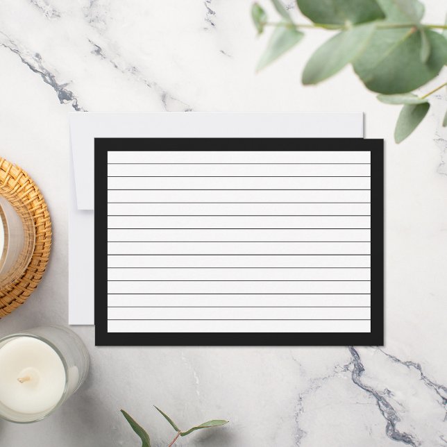 Simple Line Ruled Index Study Card (Creator Uploaded)