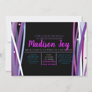 SIMPLE LINES BAT MITZVAH Invitation
