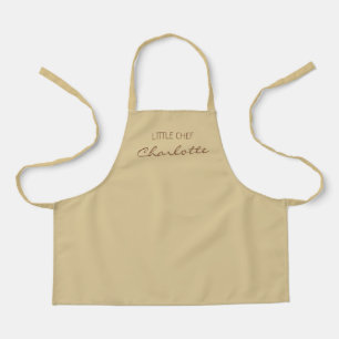 Simple Little Chef Custom Name  Apron