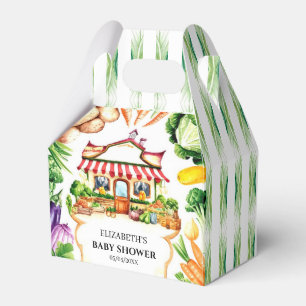 Simple Little Farmer's Market Baby Shower Favour Box