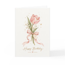 Simple Little Flower Birthday Card