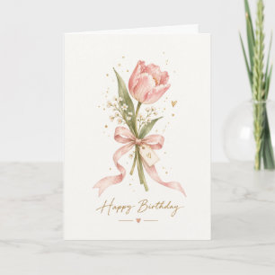 Simple Little Flower Birthday Card