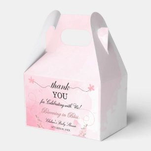 Simple Little Gentleman Baby Shower Thank You Cute Favour Box
