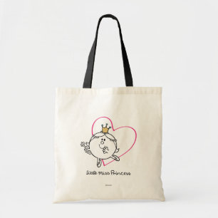 Simple Little Miss Princess   Pink Heart Tote Bag